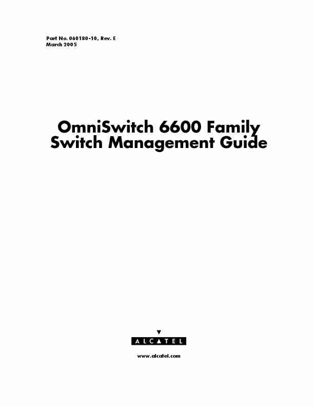 Alcatel Carrier Internetworking Solutions Switch omniswitch-page_pdf